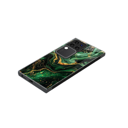 Golden Forest stylish phone case forvivo v30 pro | glossy glass and slim fit