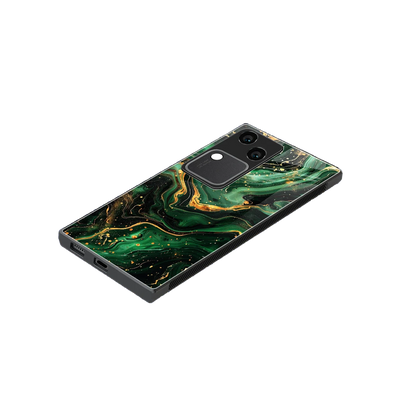 Golden Forest stylish phone case for vivo v30 | glossy glass and slim fit