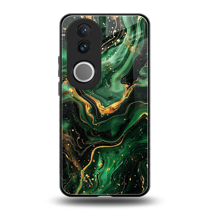 Golden Forest back phone cover | glass case for vivo v50
