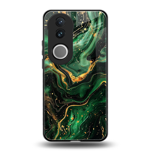 Golden Forest back phone cover | glass case for vivo v50