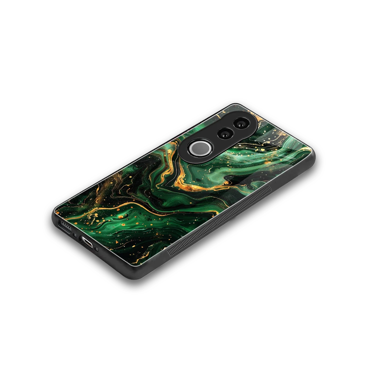 Golden Forest stylish phone case for vivo v50 | glossy glass and slim fit