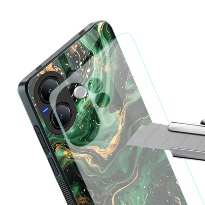 Golden Forest stylish phone case for vivo v60 | glossy glass and slim fit