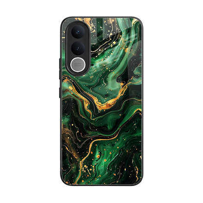 Golden Forest back phone cover | glass case for vivo v70 fe