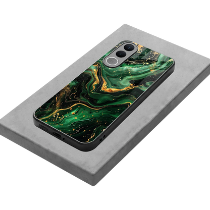 Golden Forest stylish phone case for vivo v70 fe | glossy glass and slim fit