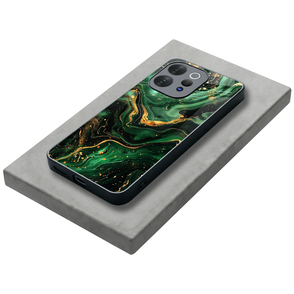 Golden Forest stylish phone case for vivo v70 elite | glossy glass and slim fit