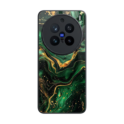 Golden Forest back phone cover | glass case for vivo x200 pro