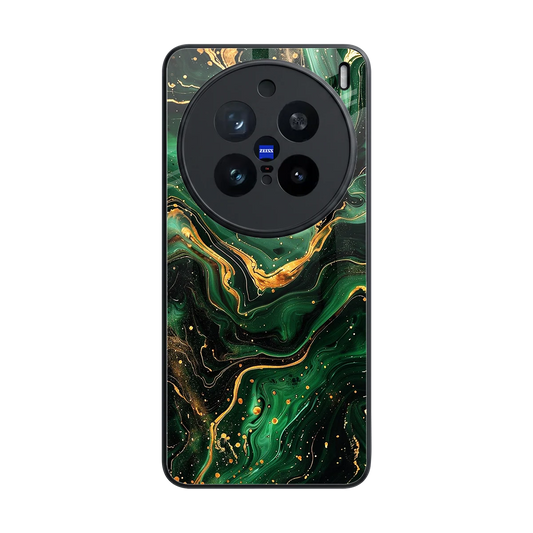 Golden Forest back phone cover | glass case for vivo x200 pro
