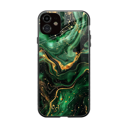 Golden Forest back phone cover | glass case for iphone 12