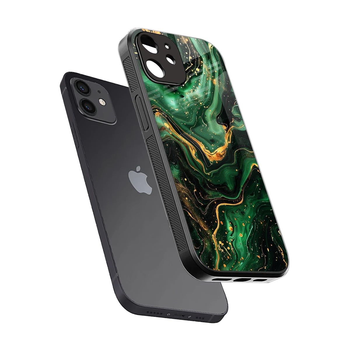 Golden Forest sleek iphone 11 cover with tempered glass back and TPU edges