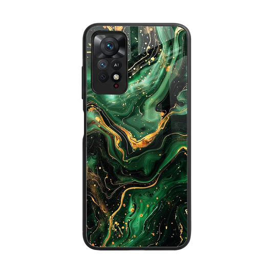 Golden Forest back phone cover | glass case for redmi note 11 pro
