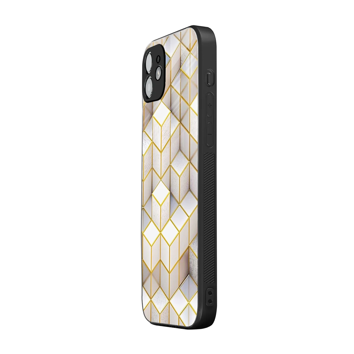 Golden Geometry iphone 11 mobile cover | shockproof glass phone case