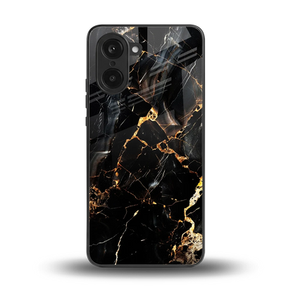 Golden Obsidian back phone cover | glass case for oneplus nord ce5 5g