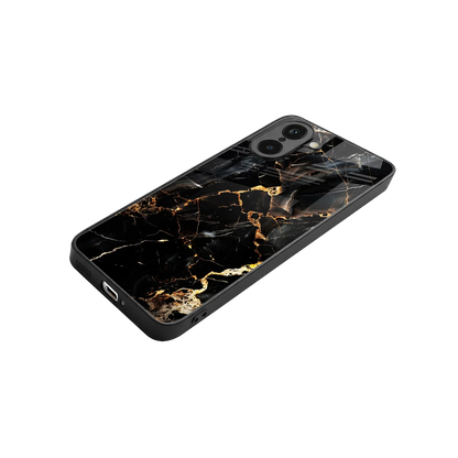 Golden Obsidian stylish phone case for oneplus nord ce5 5g | glossy glass and slim fit