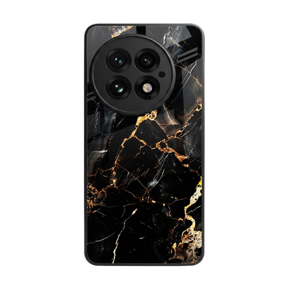 Golden Obsidian back phone cover | glass case for oneplus 13