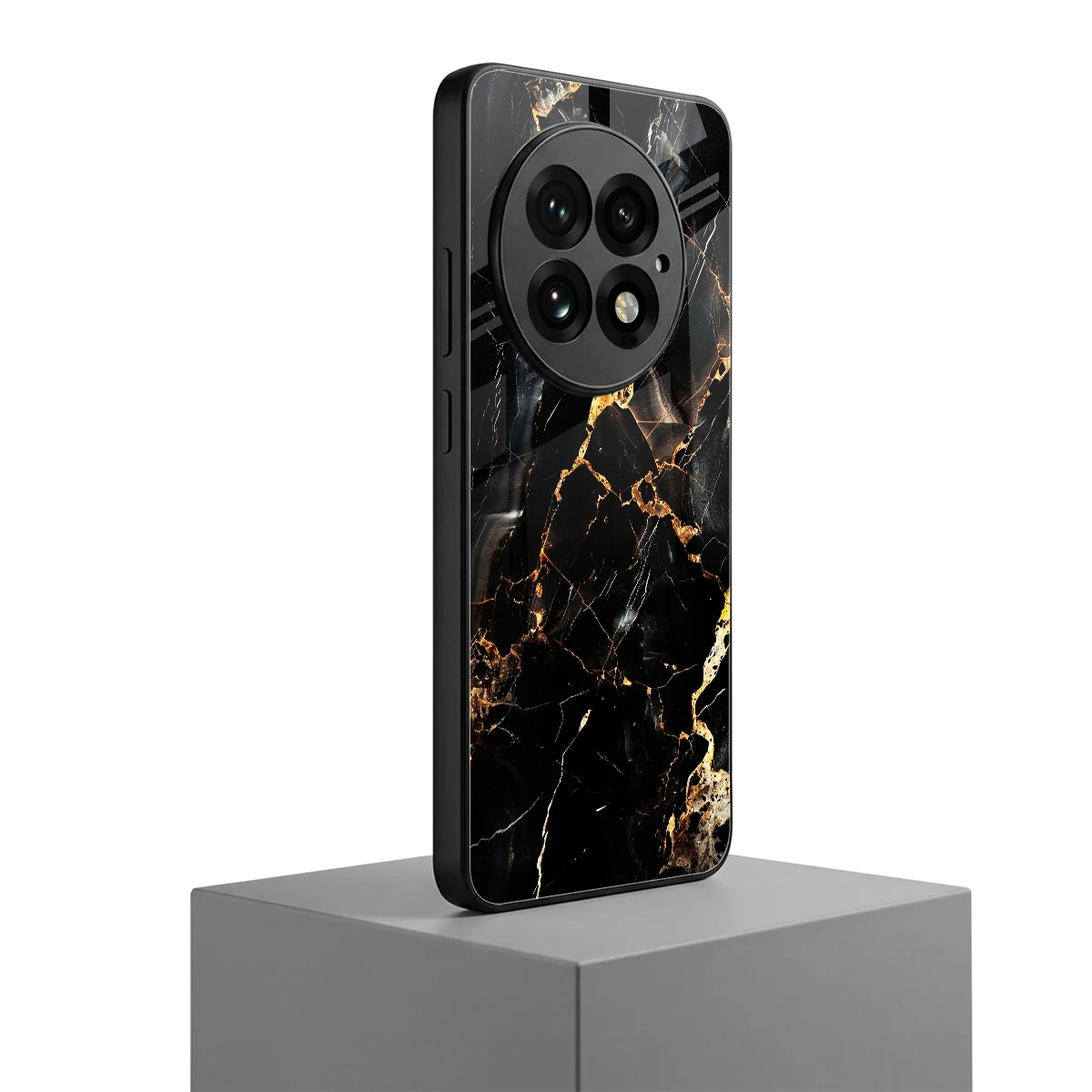 Golden Obsidian oneplus 13 mobile cover | shockproof glass phone case