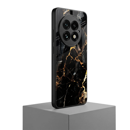 Golden Obsidian oneplus 13 mobile cover | shockproof glass phone case