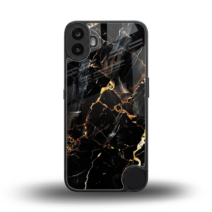 Golden Obsidian back phone cover | glass case for cmf nothing phone 1