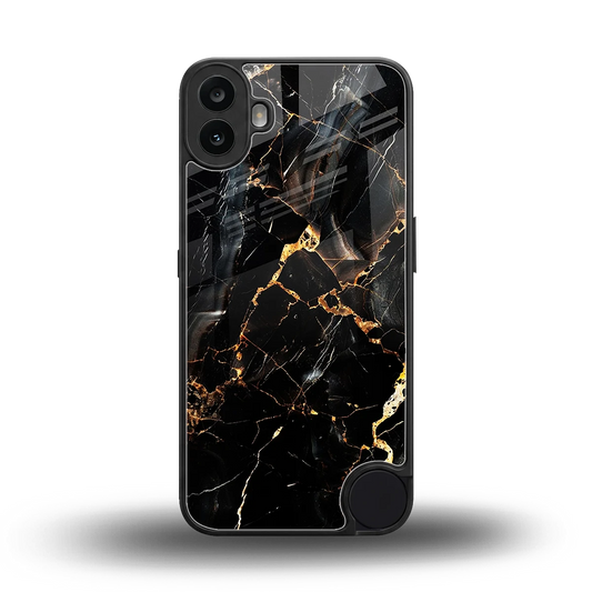 Golden Obsidian back phone cover | glass case for cmf nothing phone 1