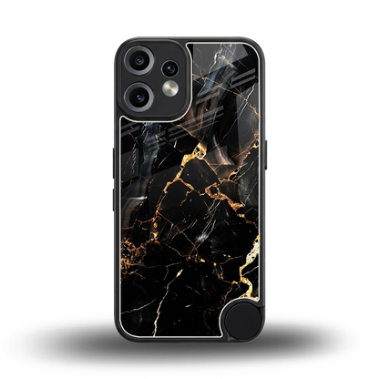 Golden Obsidian back phone cover | glass case for cmf nothing phone 2 pro