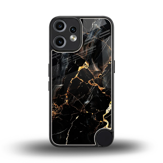 Golden Obsidian back phone cover | glass case for cmf nothing phone 2 pro