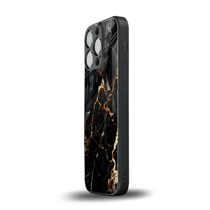 Golden Obsidian iphone 13 pro mobile cover | shockproof glass phone case
