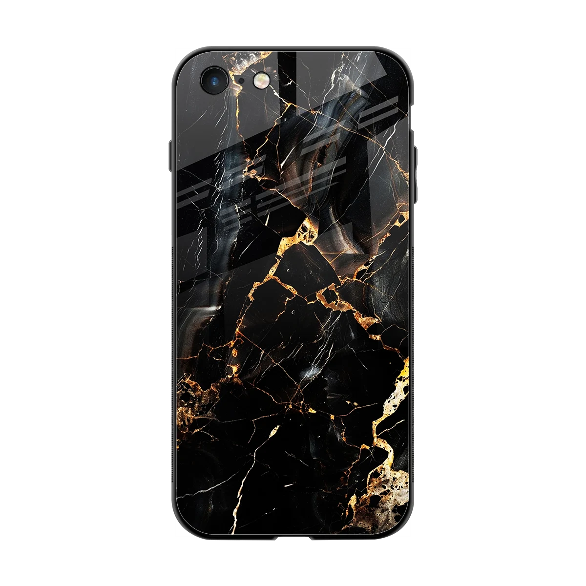Golden Obsidian back phone cover | glass case for iphone 7