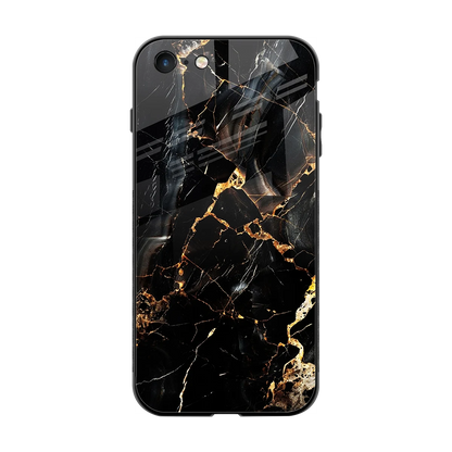 Golden Obsidian back phone cover | glass case for iphone 7