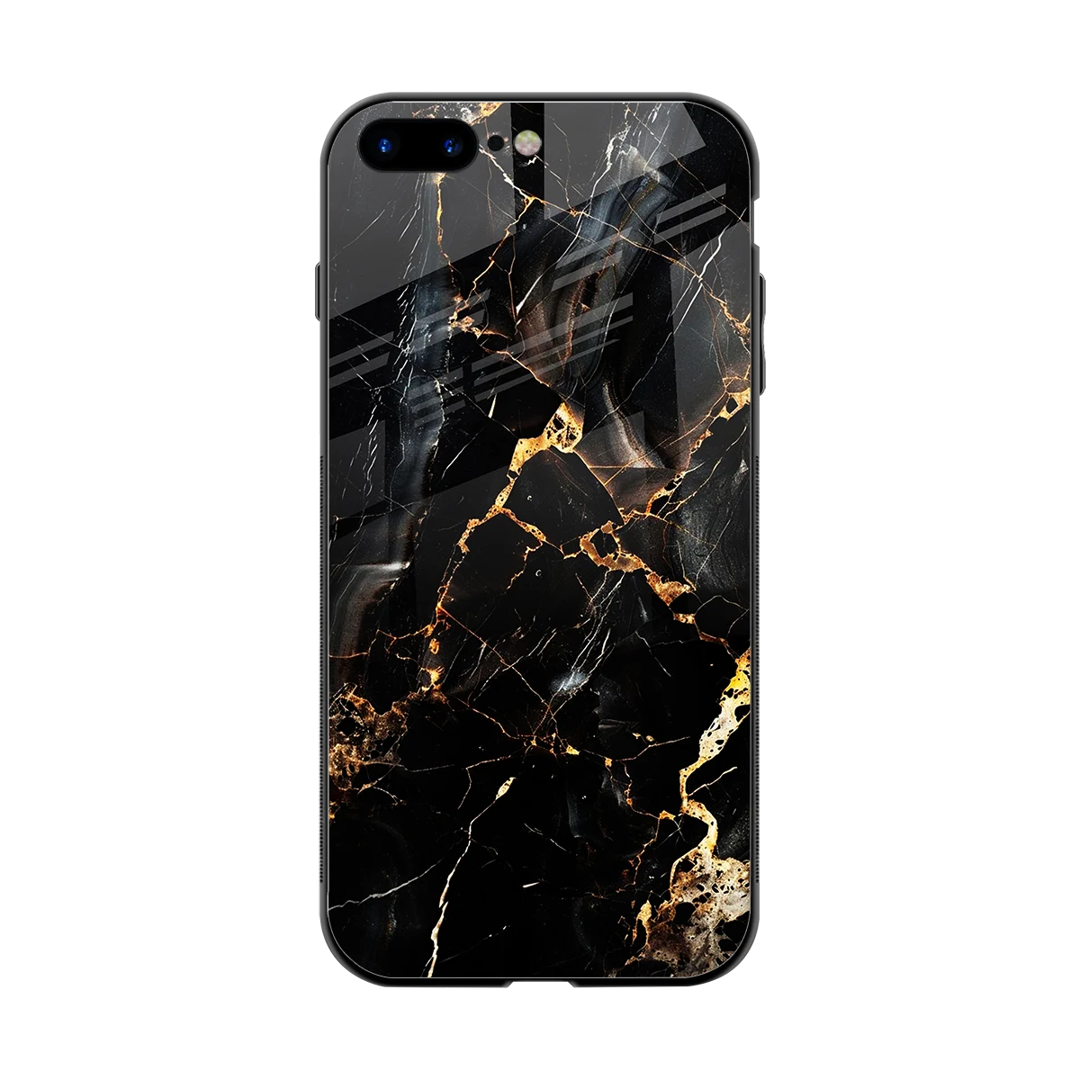 Golden Obsidian back phone cover | glass case for iphone 8 plus
