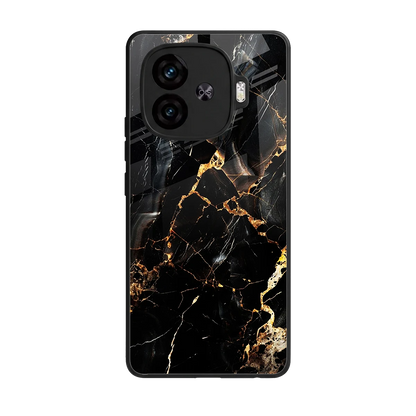Golden Obsidian back phone cover | glass case for iqoo neo 10r 5g