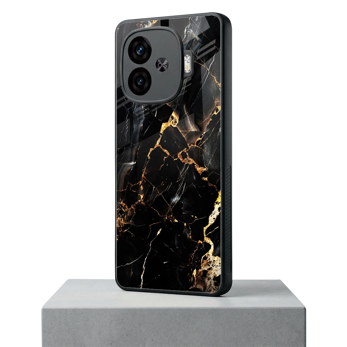 Golden Obsidian iqoo neo 10r 5g mobile cover | shockproof glass phone case