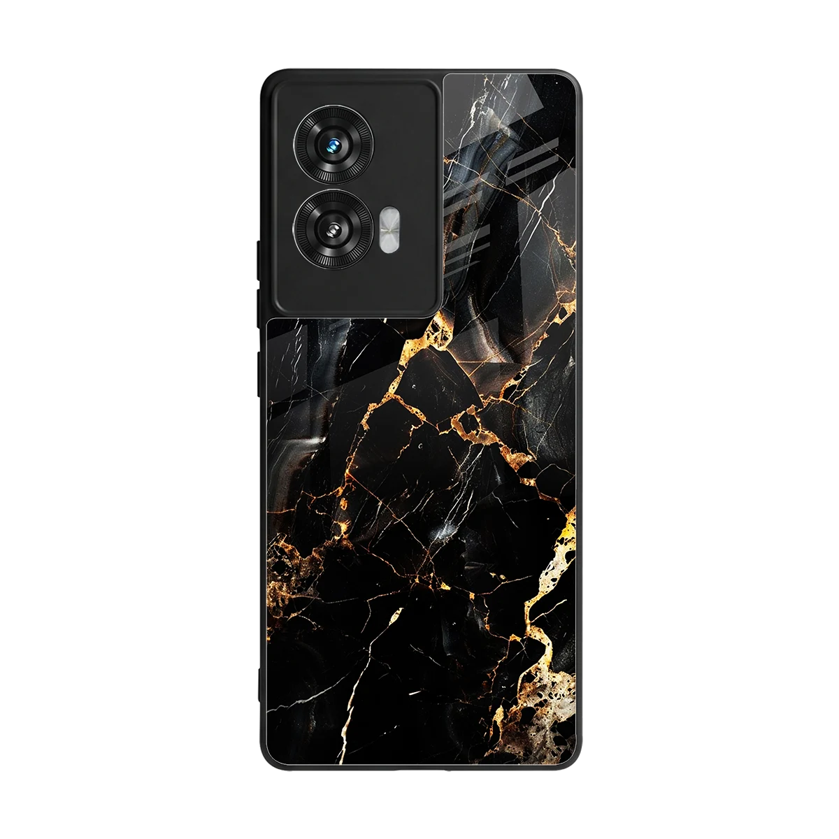 Golden Obsidian back phone cover | glass case for motorola edge 50 fusion