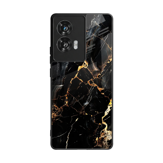 Golden Obsidian back phone cover | glass case for motorola edge 50 fusion