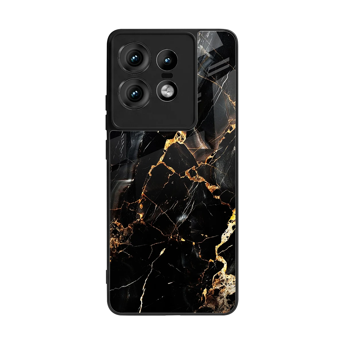 Golden Obsidian back phone cover | glass case for motorola edge 50 pro