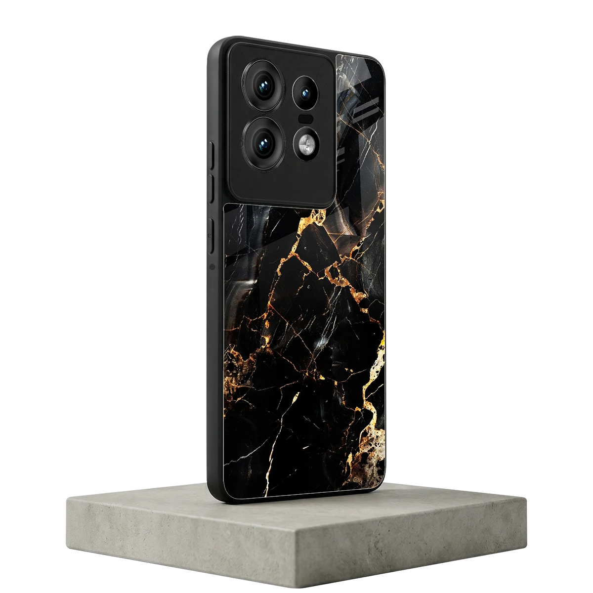 Golden Obsidian motorola edge 50 pro mobile cover | shockproof glass phone case