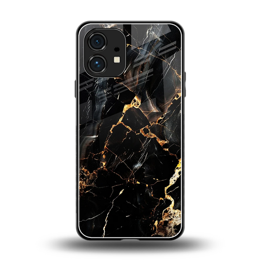 Golden Obsidian back phone cover | glass case for nothing phone 1
