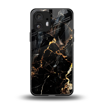 Golden Obsidian back phone cover | glass case for nothing phone 2
