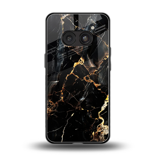 Golden Obsidian back phone cover | glass case for nothing phone 2a plus