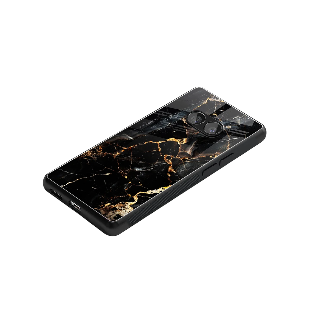 Golden Obsidian stylish phone case for nothing phone 2a plus | glossy glass and slim fit