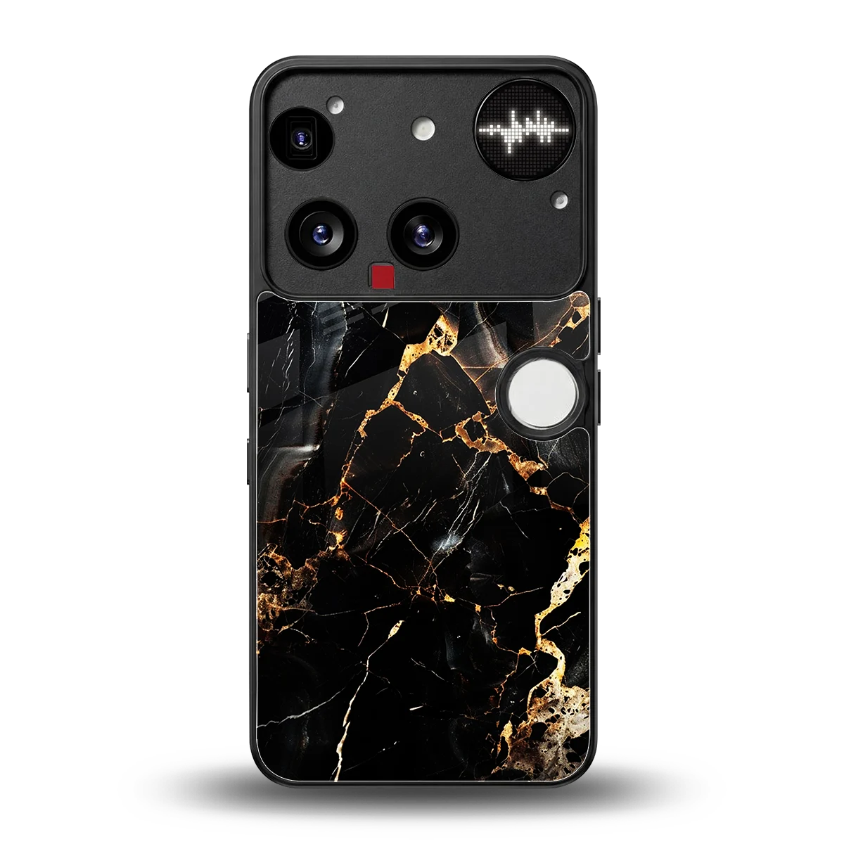 Golden Obsidian back phone cover | glass case for nothing phone 3