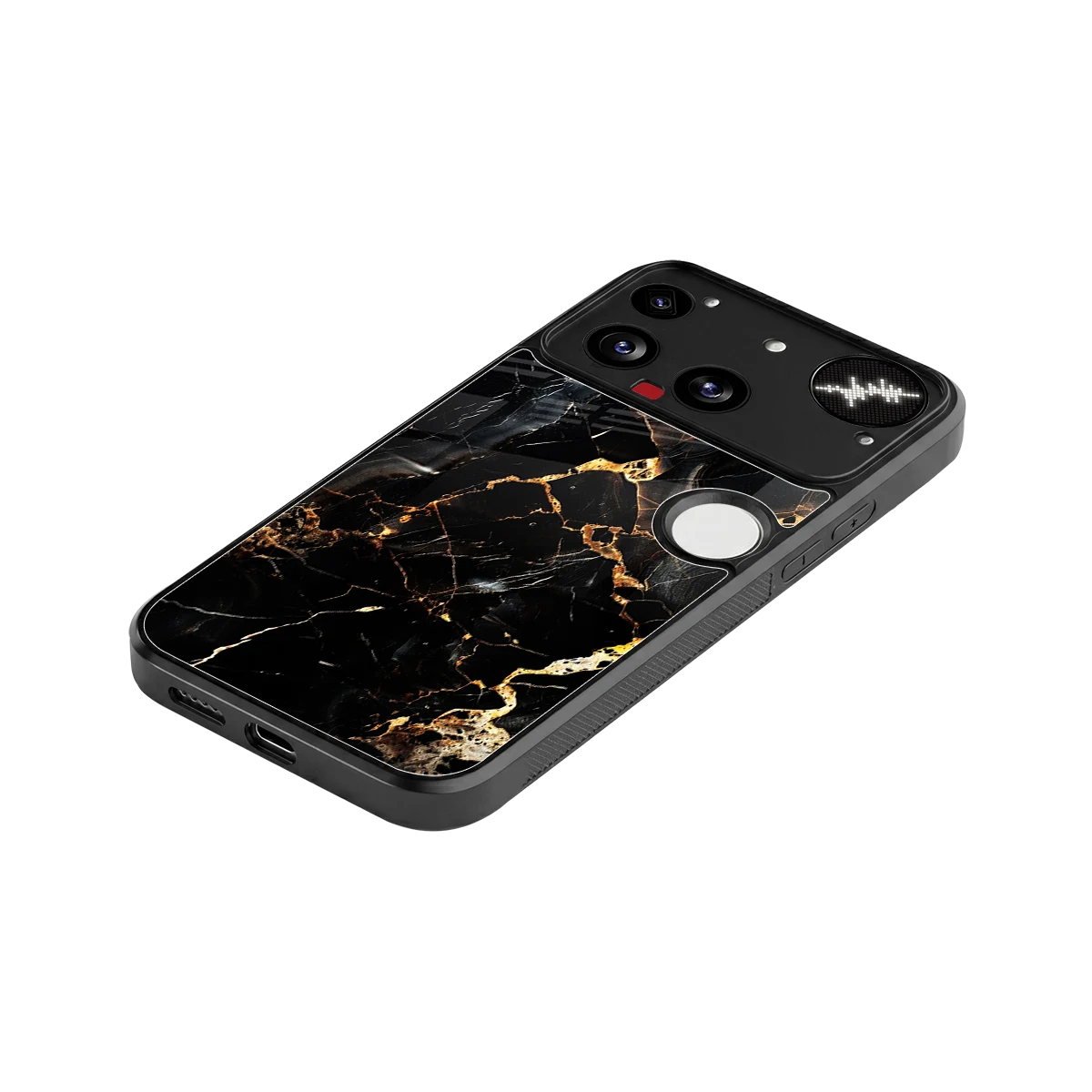 Golden Obsidian stylish phone case for nothing phone 3 | glossy glass and slim fit