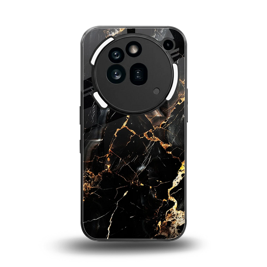 Golden Obsidian back phone cover | glass case for nothing phone 3a pro