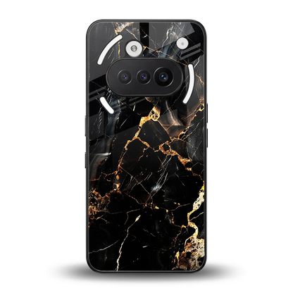 Golden Obsidian back phone cover | glass case for nothing phone 3a