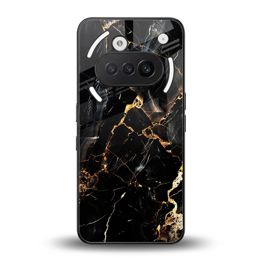 Golden Obsidian back phone cover | glass case for nothing phone 3a