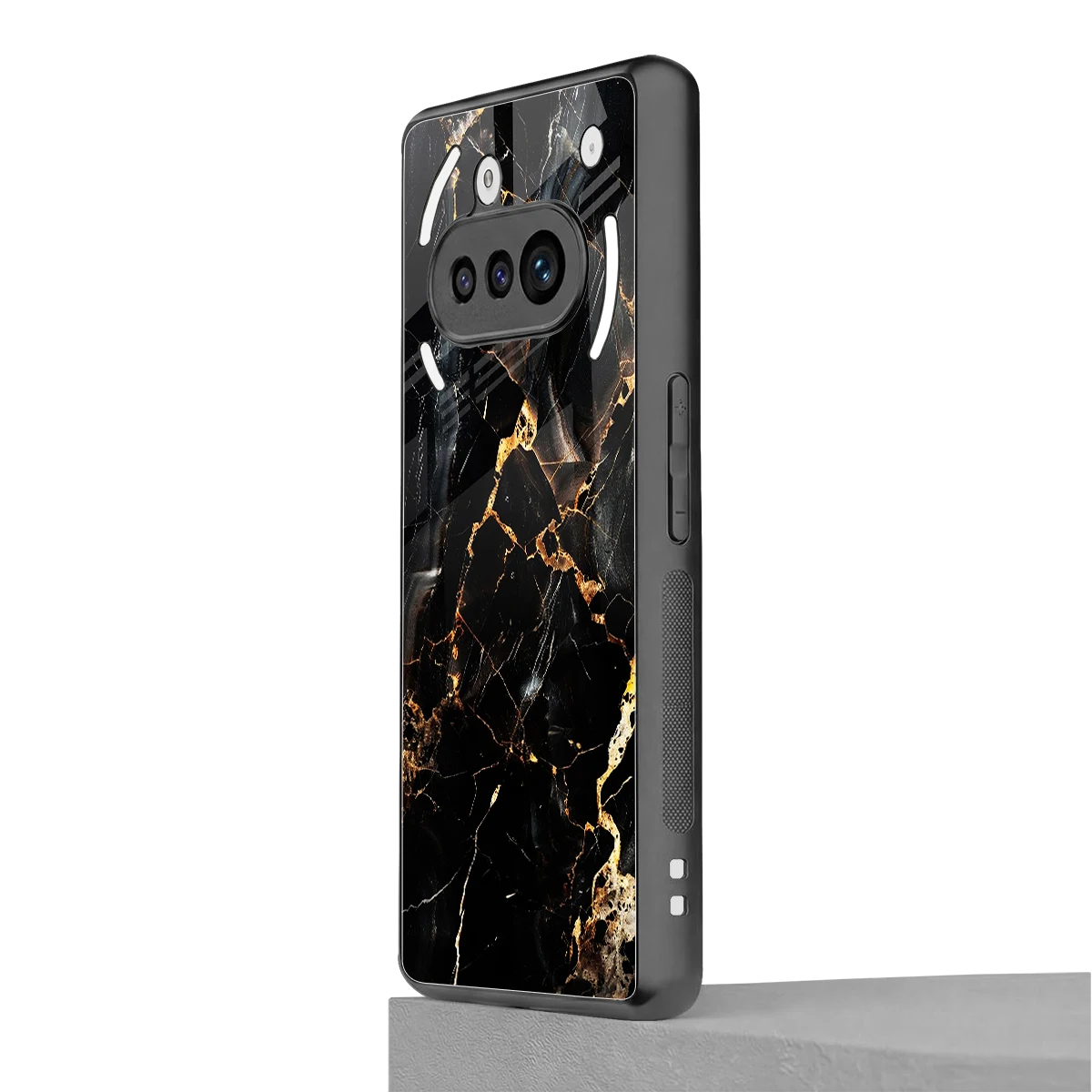 Golden Obsidian nothing phone 3a mobile cover | shockproof glass phone case