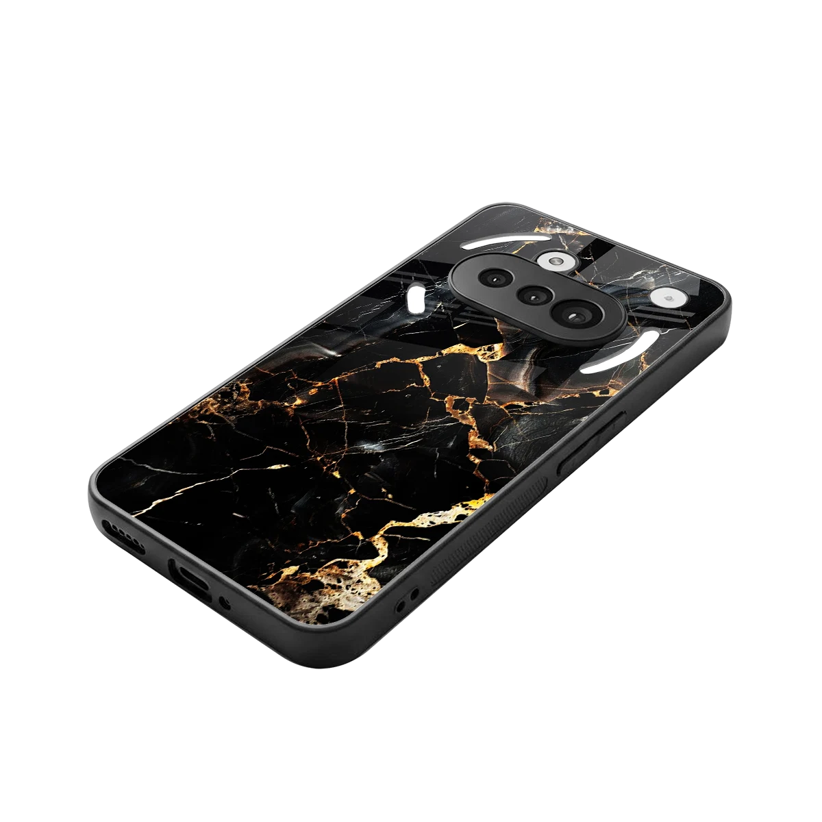 Golden Obsidian stylish phone case for nothing phone 3a | glossy glass and slim fit