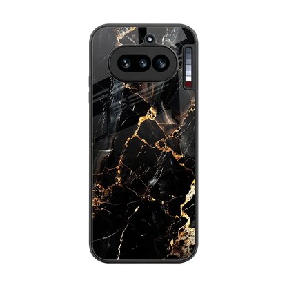 Golden Obsidian back phone cover | glass case for nothing phone 4a