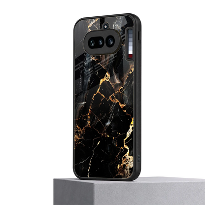 Golden Obsidian nothing phone 4a mobile cover | shockproof glass phone case