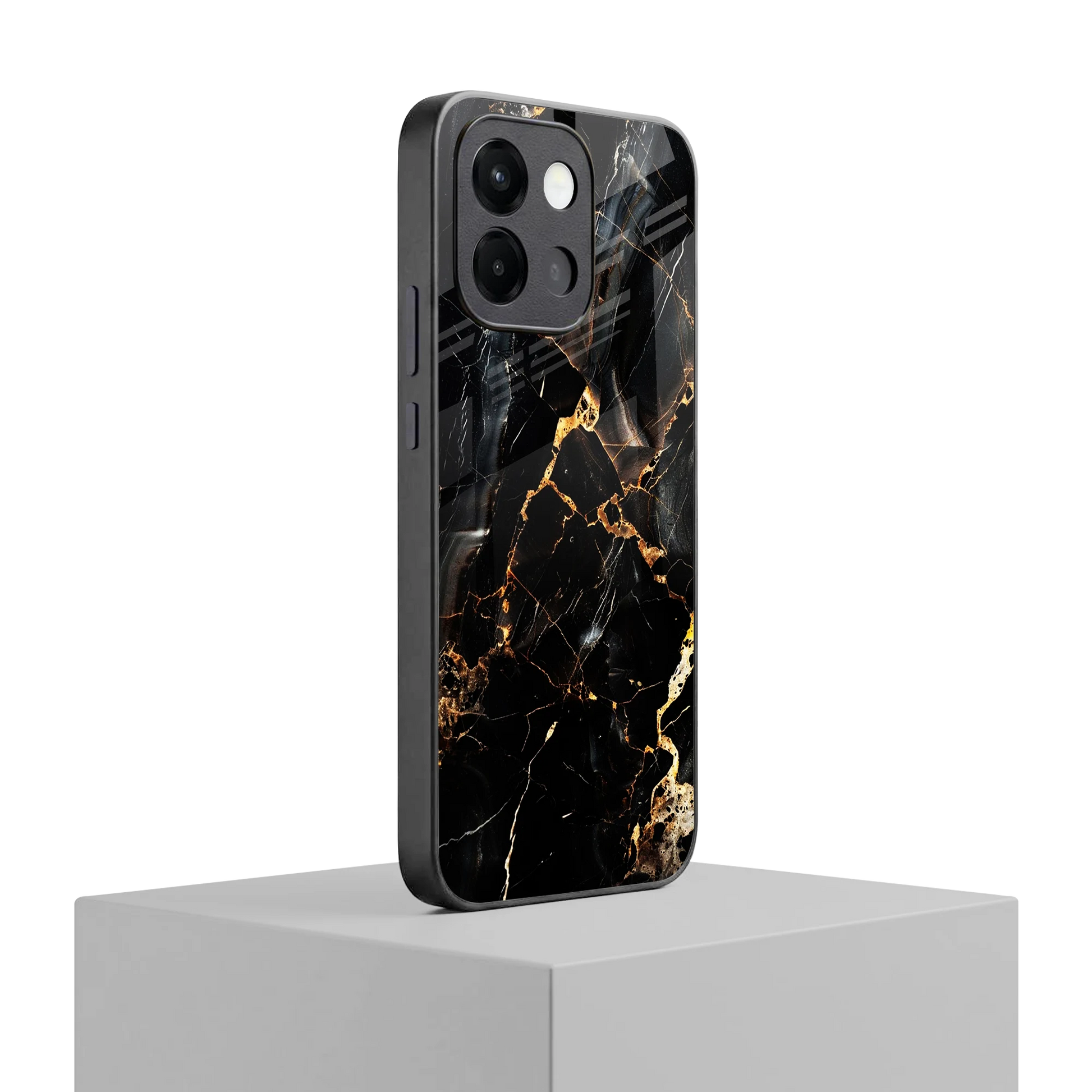 Golden Obsidian oneplus 13s mobile cover | shockproof glass phone case