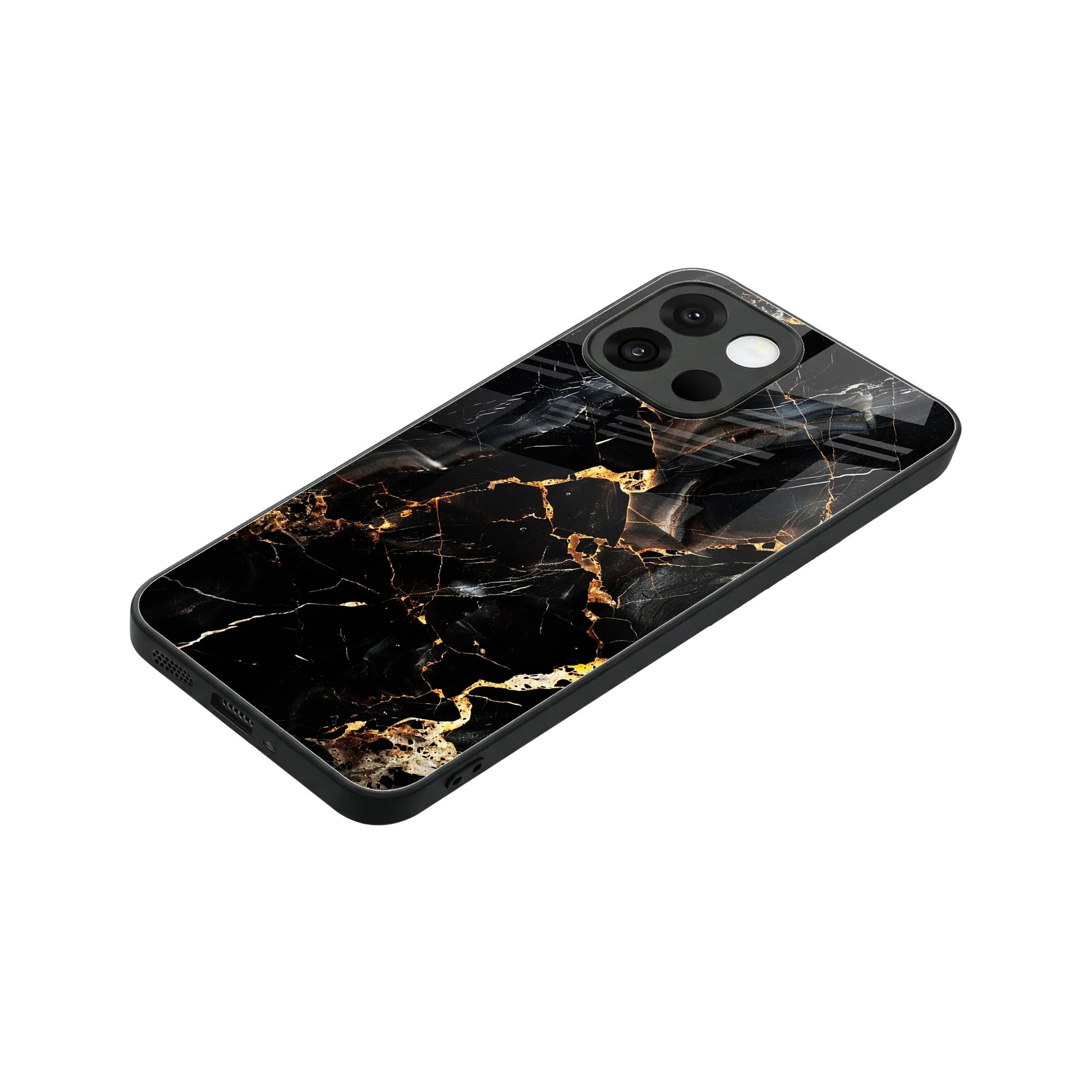 Golden Obsidian stylish phone case for oneplus 13s | glossy glass and slim fit