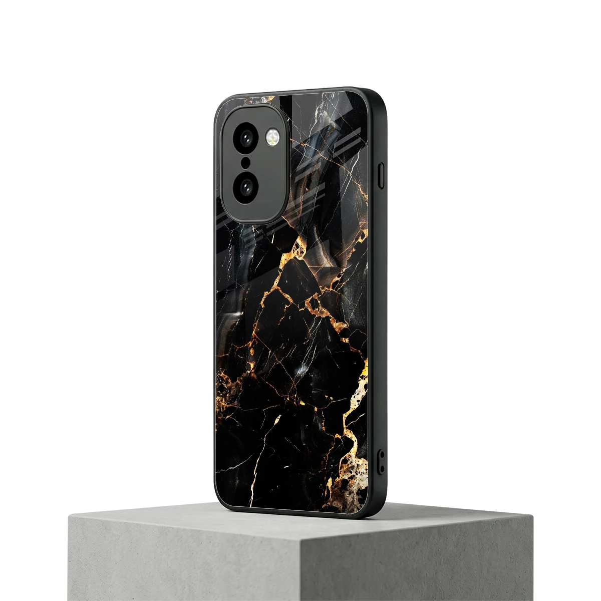 Golden Obsidian oneplus 15r mobile cover | shockproof glass phone case